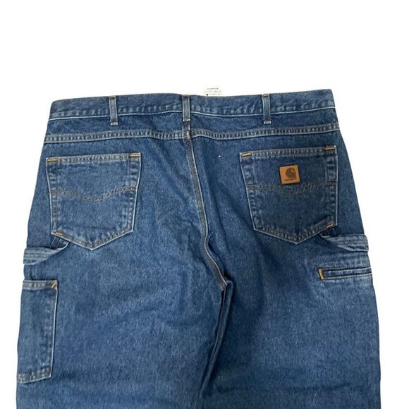 Carhartt B171 DST Carpenter Jeans Relaxed Workwear Mens Pants 42x30 - Picture 7 of 8